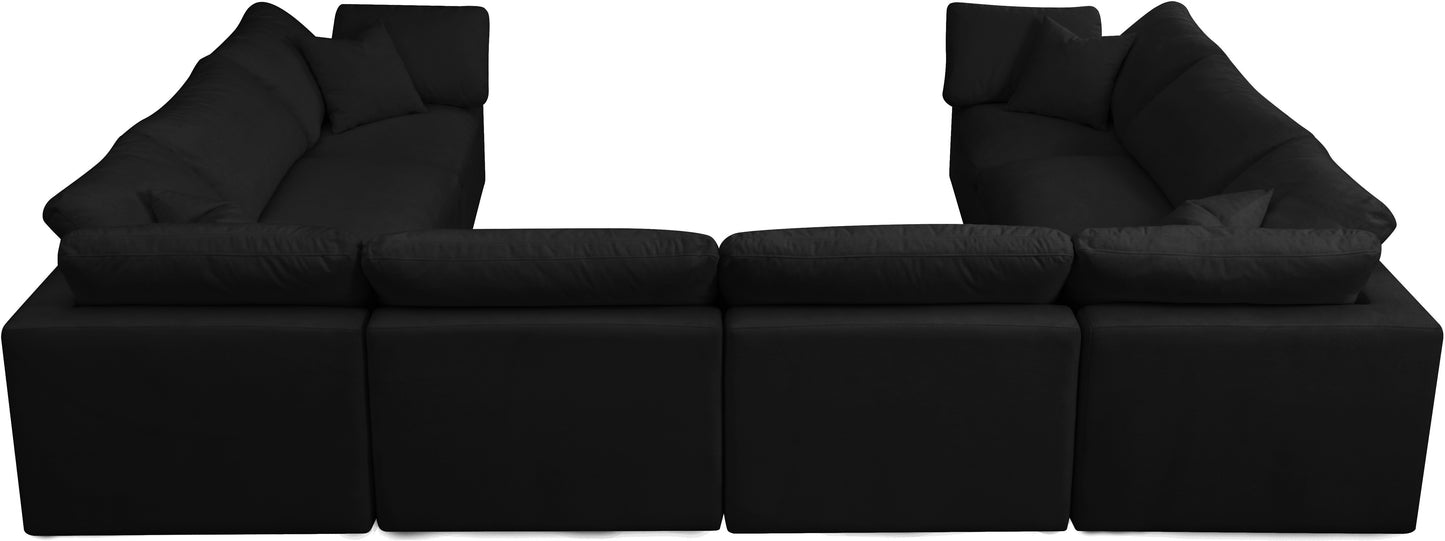 lips black velvet standard comfort modular sectional sec8a