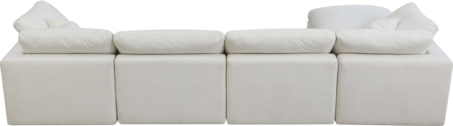 lips cream velvet standard comfort modular sectional sec5a