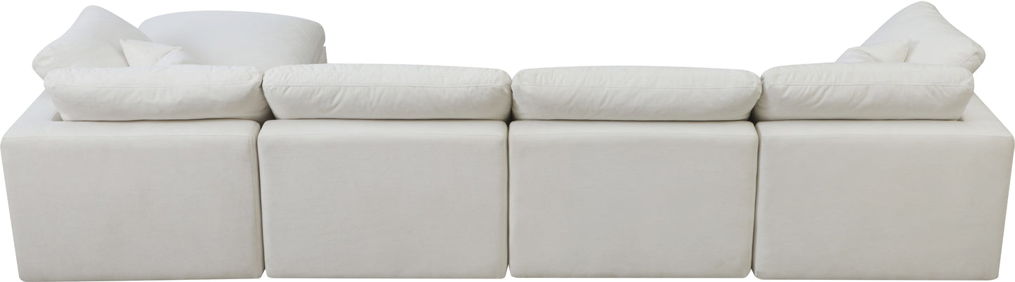 lips cream velvet standard comfort modular sectional sec5a