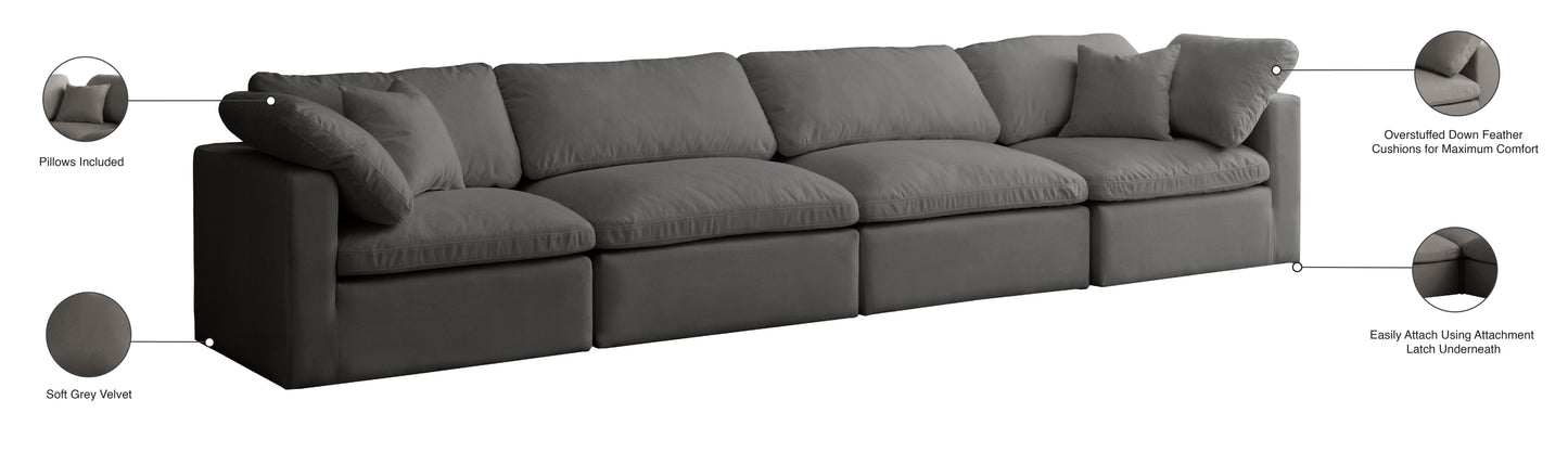 lips grey velvet standard comfort modular sofa s140