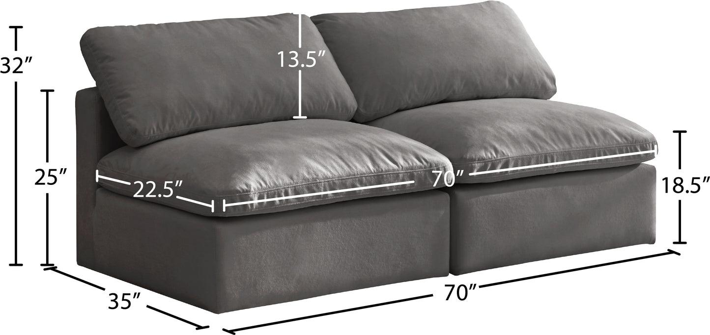 lips grey velvet standard comfort modular sofa s2