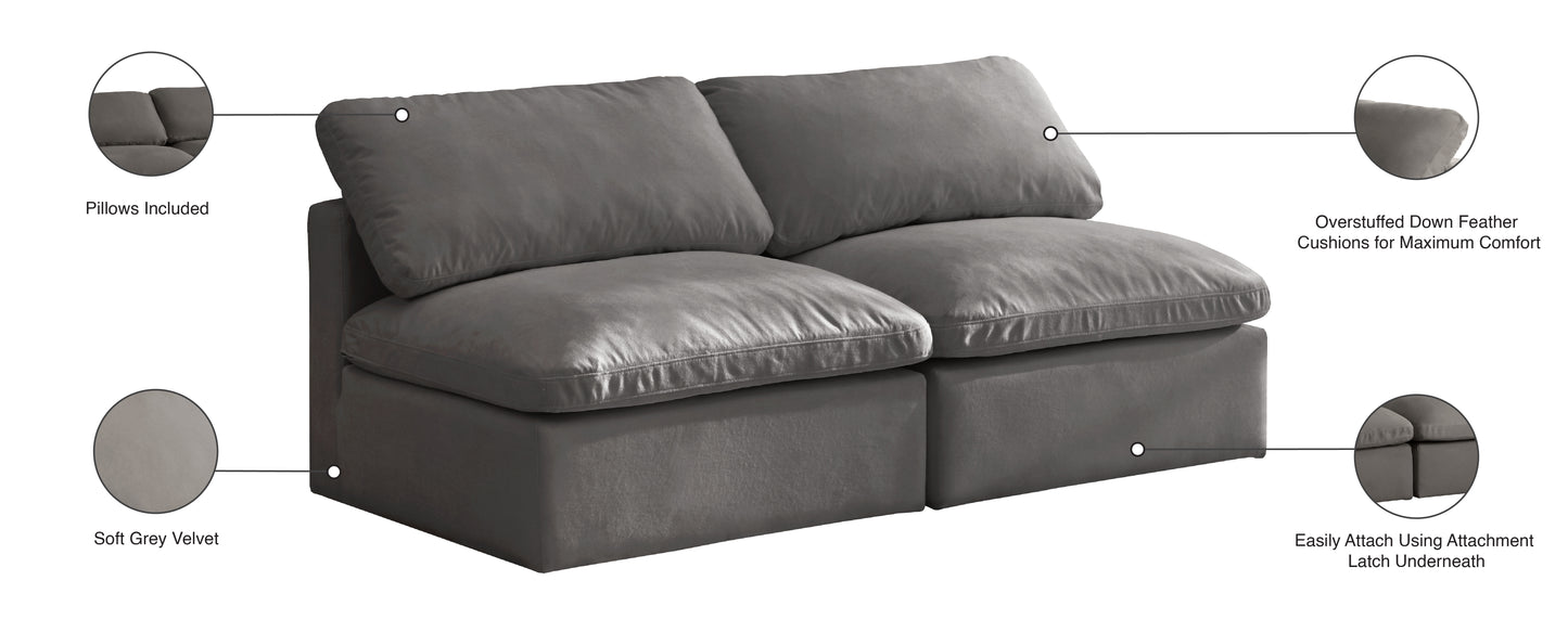 lips grey velvet standard comfort modular sofa s2