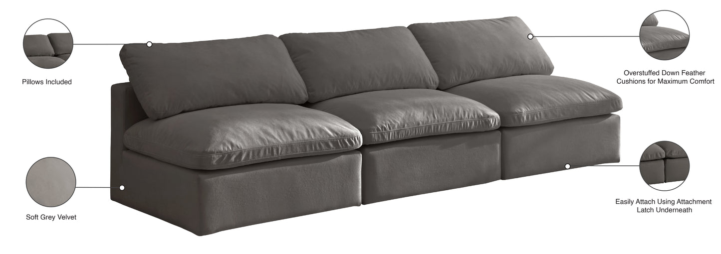 lips grey velvet standard comfort modular sofa s3