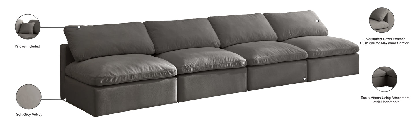 lips grey velvet standard comfort modular sofa s4