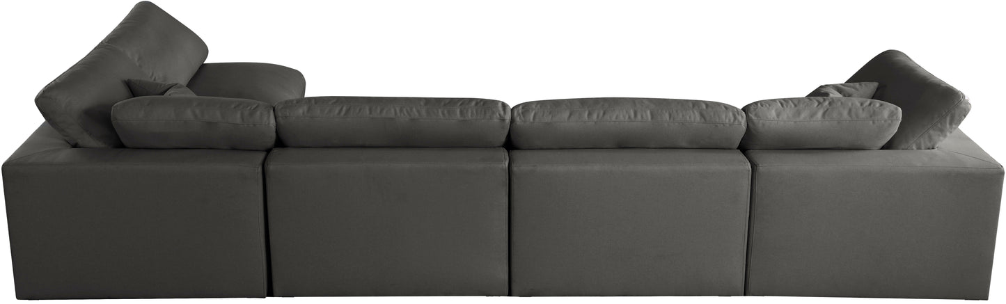 lips grey velvet standard comfort modular sectional sec5d