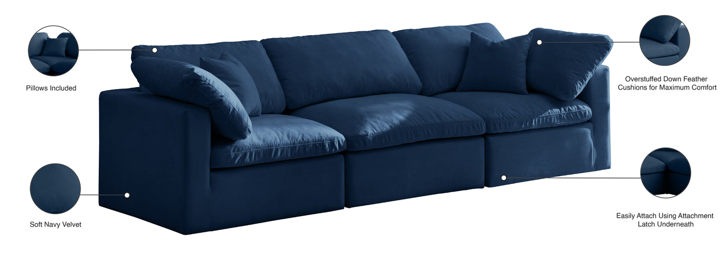 lips navy velvet standard comfort modular sofa s105