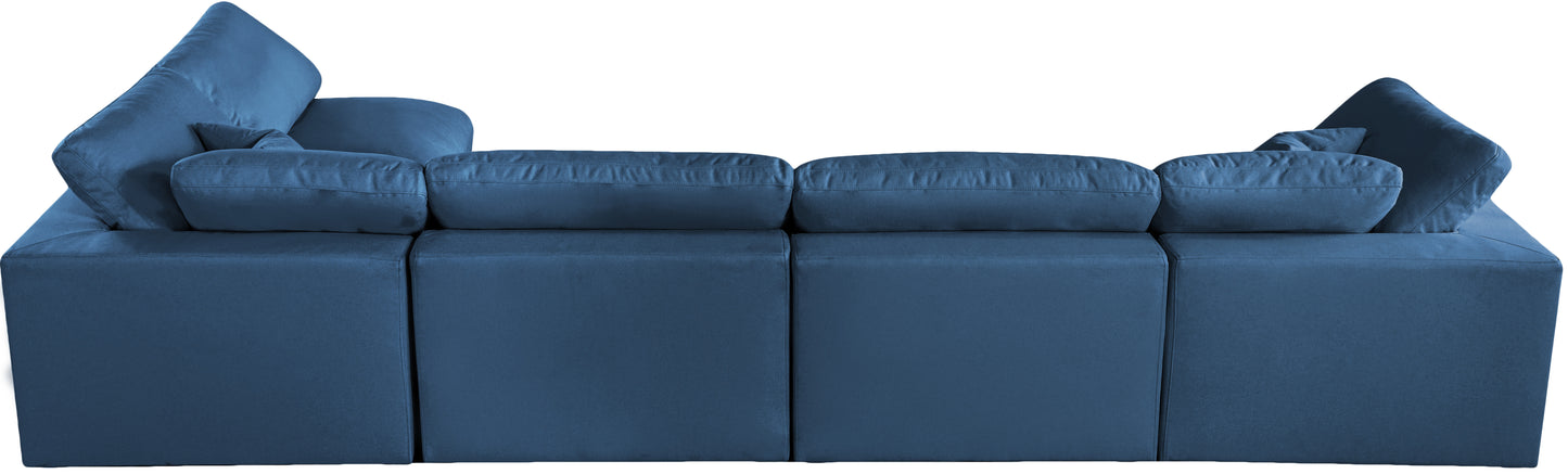 lips navy velvet standard comfort modular sectional sec5d