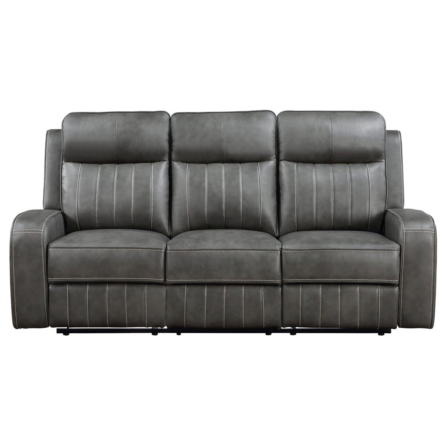 prentiss upholstered track arm motion sofa grey