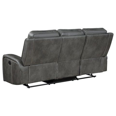 Salizar Upholstered Track Arm Motion Sofa GreyGrey