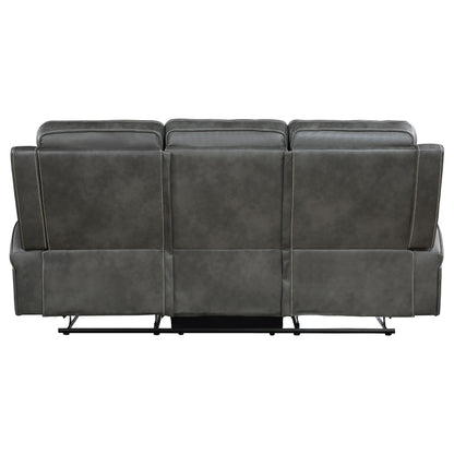 Prentiss Upholstered Track Arm Motion Sofa Grey