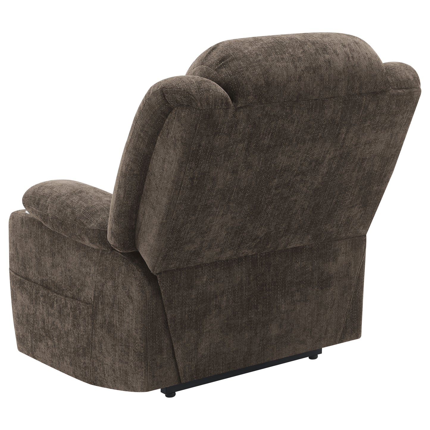 riona upholstered power lift recliner chair dark brown