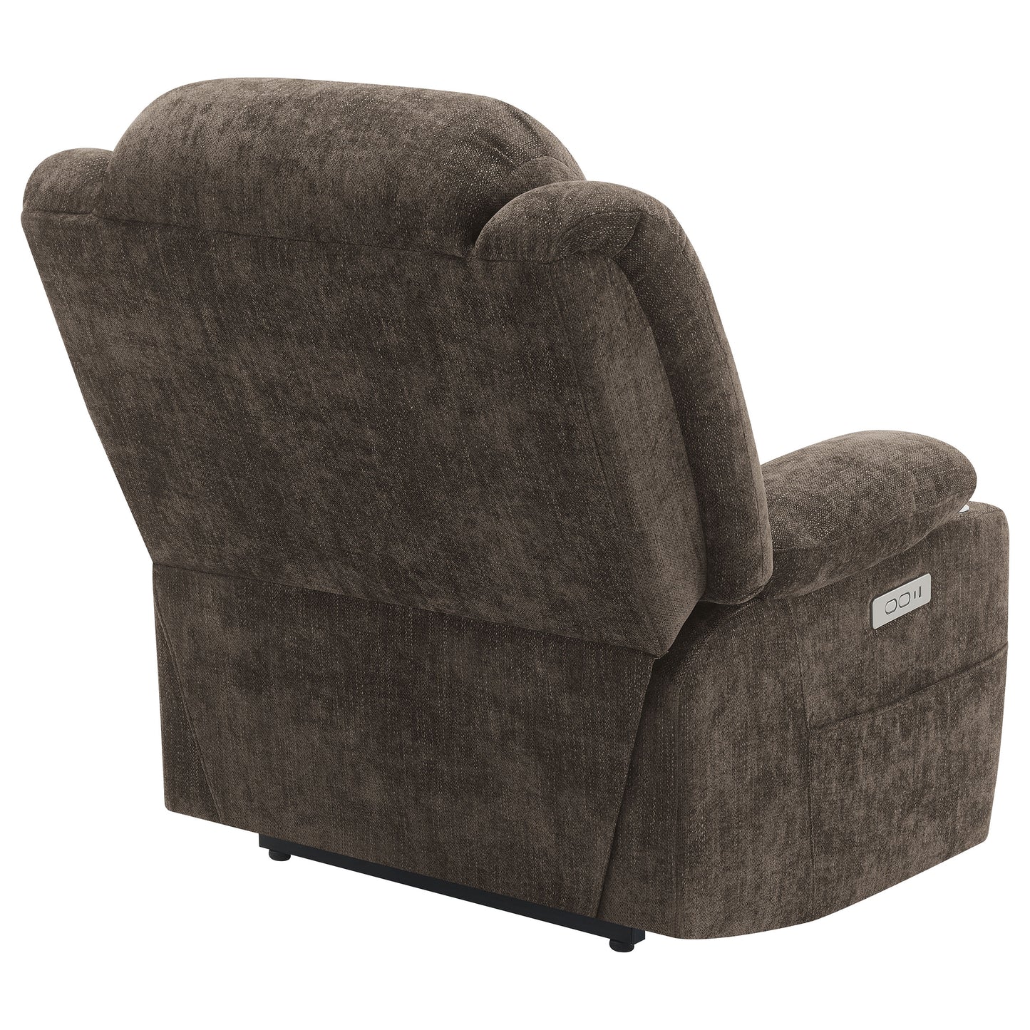 riona upholstered power lift recliner chair dark brown