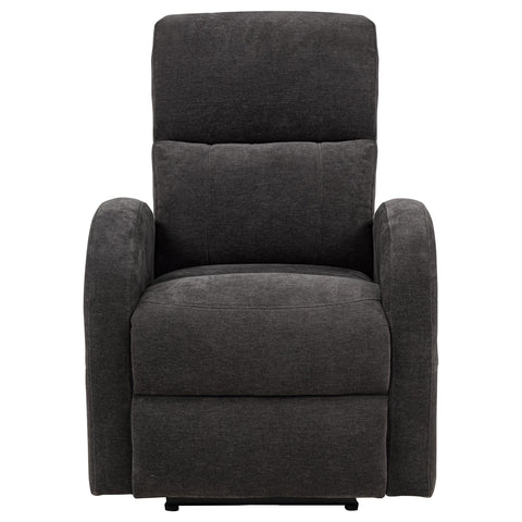 Alevera Fabric Upholstered Power Recliner Chair Charcoal Grey