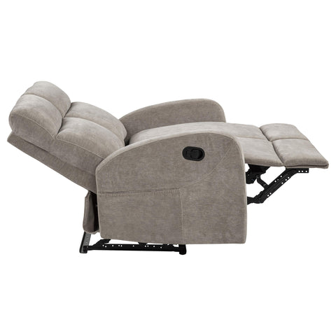 Campus 2-piece Chenille Manual Reclining Sofa Set Sand