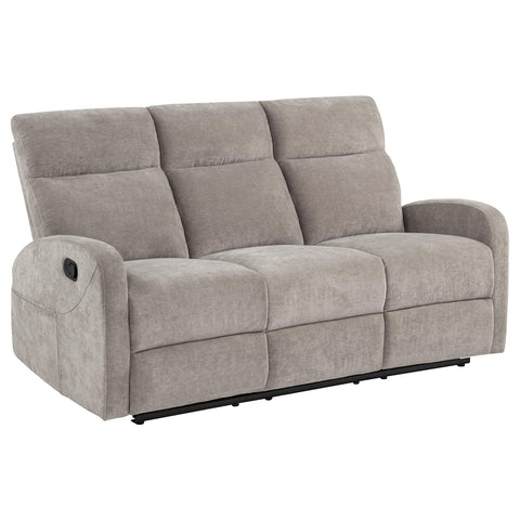 Campus Chenille Manual Reclining Sofa Sand