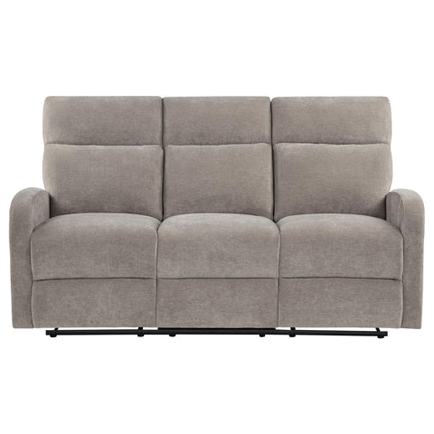 Campus Chenille Manual Reclining Sofa Sand