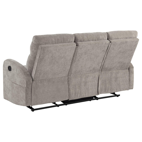 Campus Chenille Manual Reclining Sofa Sand