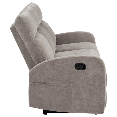 Campus Chenille Manual Reclining Sofa Sand