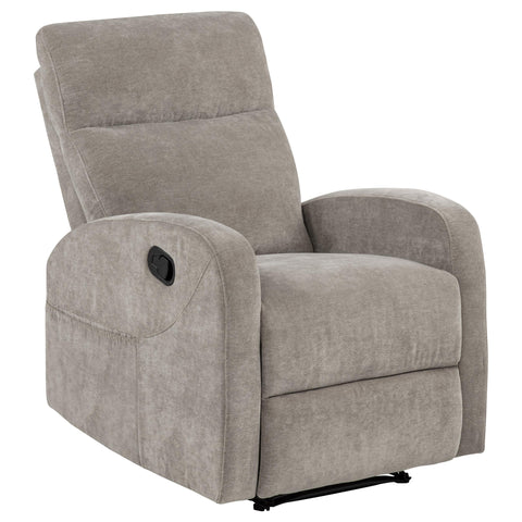 Campus Chenille Manual Recliner Sand
