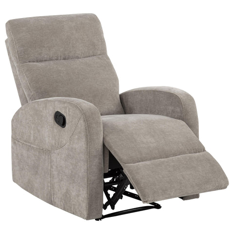 Campus Chenille Manual Recliner Sand