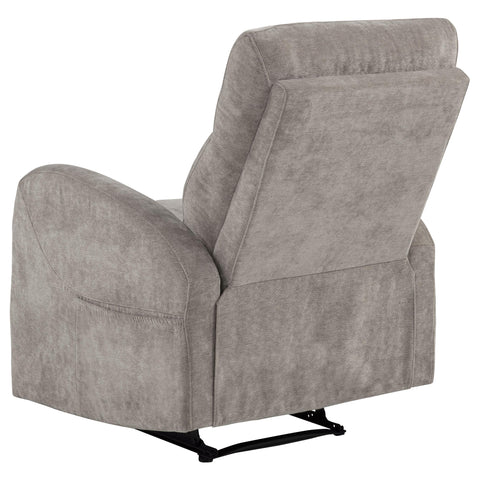Campus Chenille Manual Recliner Sand
