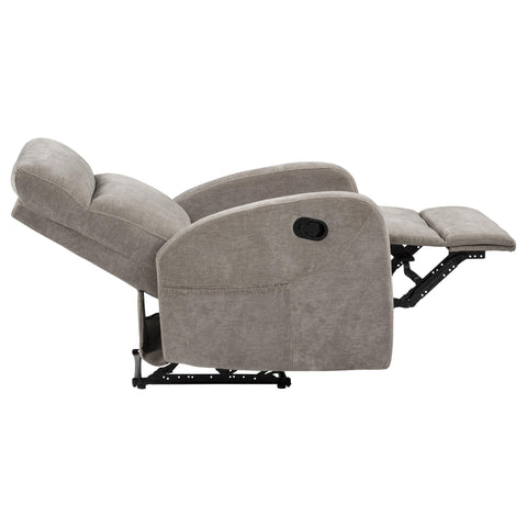 Campus Chenille Manual Recliner Sand