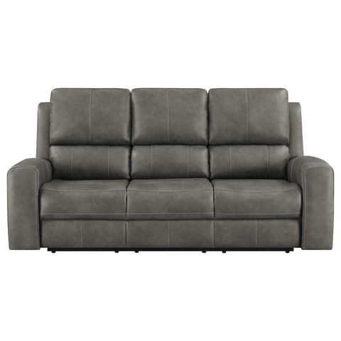 Roanne Triple Power Reclining Sofa Charcoal