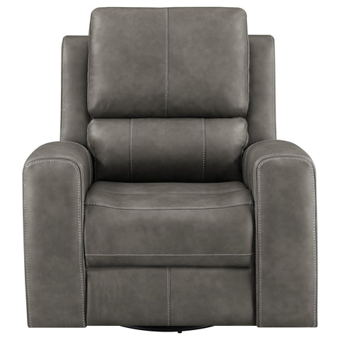 Roanne Triple Power Swivel Glider Recliner Charcoal