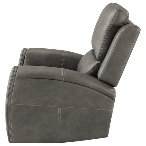 Roanne Triple Power Swivel Glider Recliner Charcoal