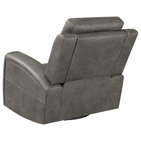Roanne Triple Power Swivel Glider Recliner Charcoal