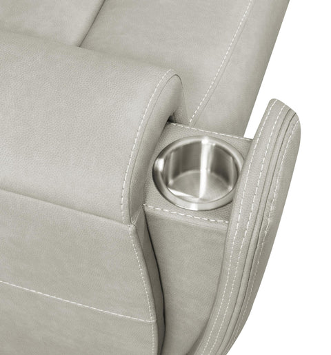 Roanne 2-piece Triple Power Reclining Sofa Set Grey