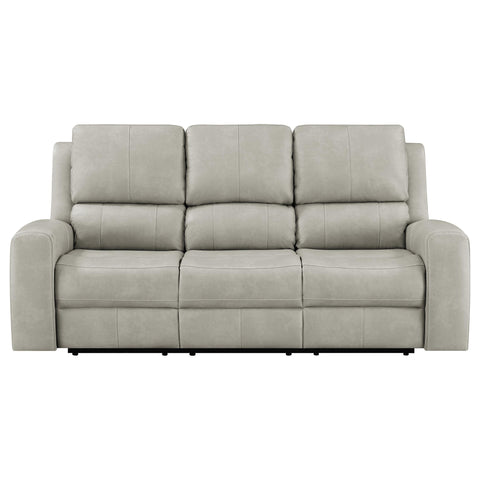 Roanne Triple Power Reclining Sofa Grey