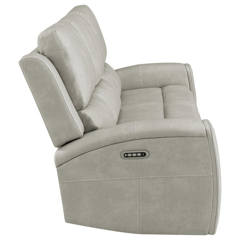 Roanne Triple Power Reclining Sofa Grey
