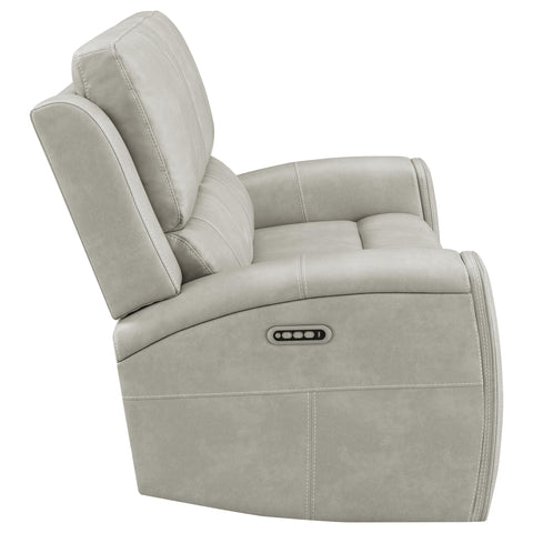 Roanne Triple Power Reclining Loveseat Grey