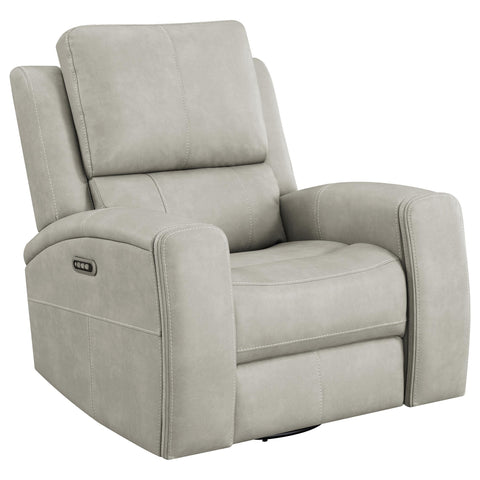 Roanne Triple Power Swivel Glider Recliner Grey