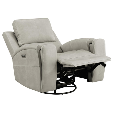 Roanne Triple Power Swivel Glider Recliner Grey