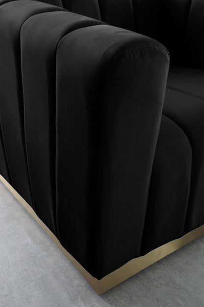 Mitzy Black Velvet Chair C