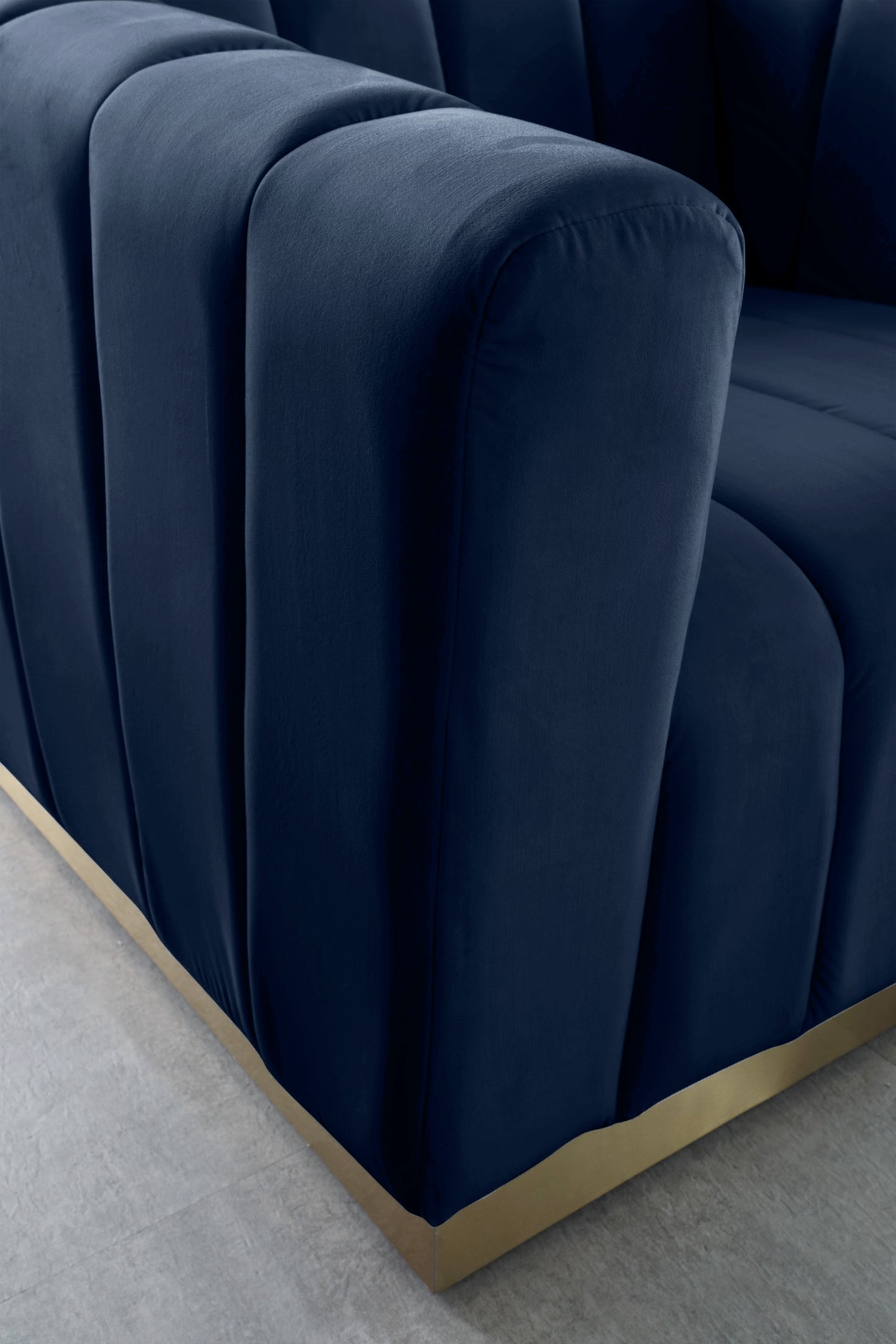 mitzy navy velvet chair c