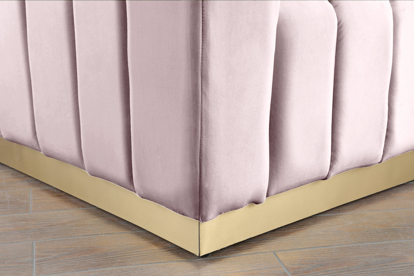 mitzy pink velvet sofa s