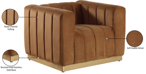 Mitzy Saddle Velvet Chair C
