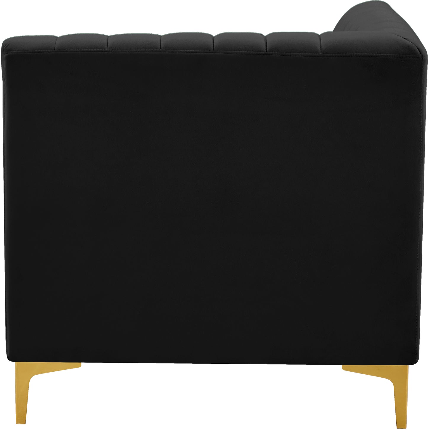 julia black velvet corner chair corner