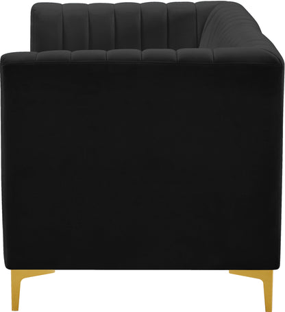 Julia Black Velvet Modular Sofa S67