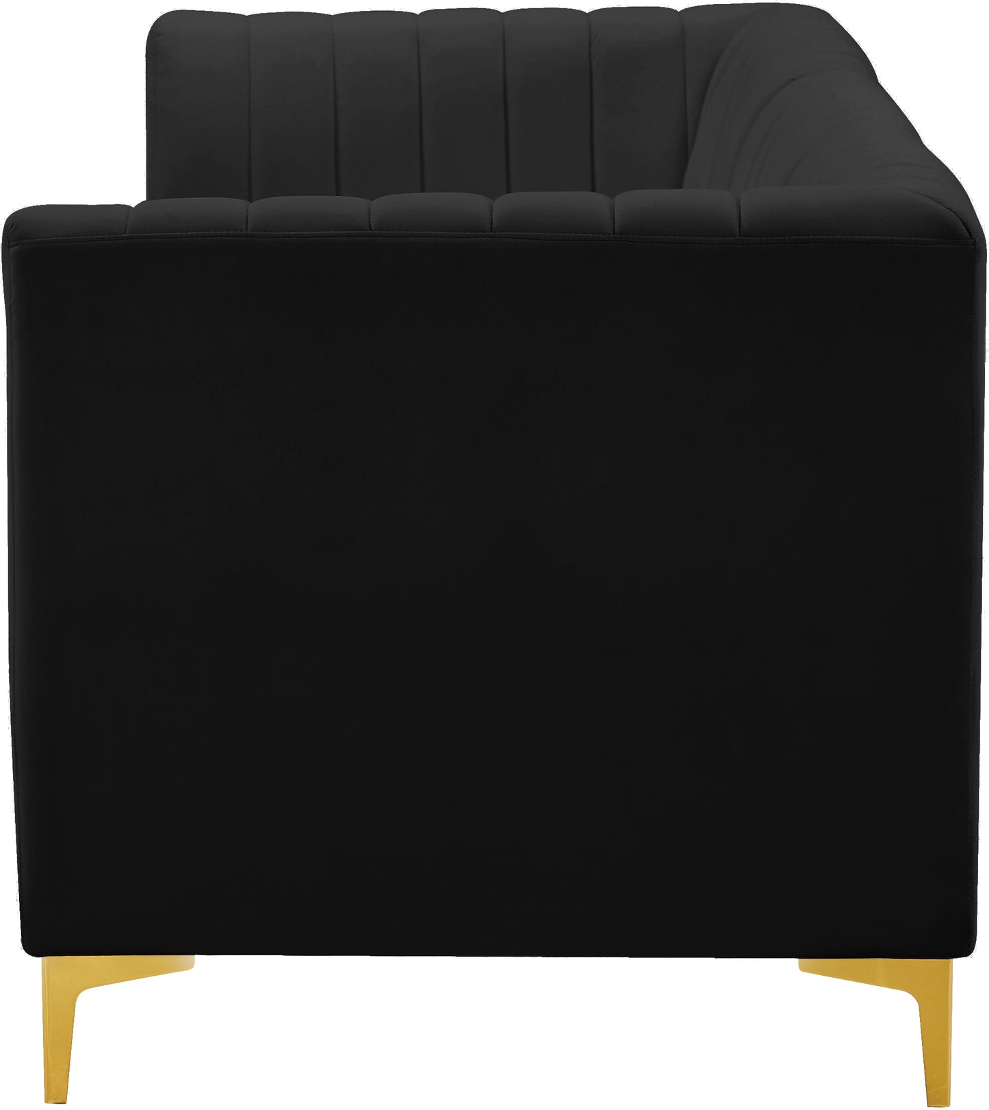 julia black velvet modular sofa s93