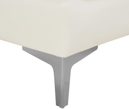 Julia Cream Velvet Armless Chair Armless