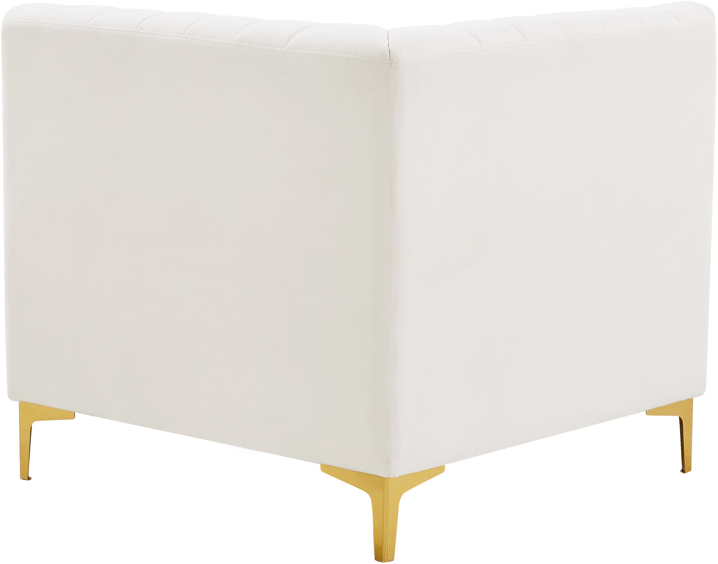 julia cream velvet corner chair corner