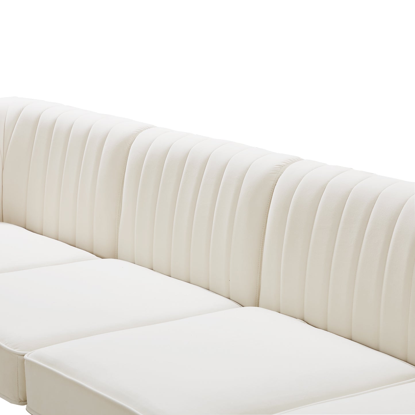 julia cream velvet modular sofa s119