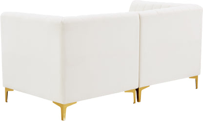 Julia Cream Velvet Modular Sofa S67