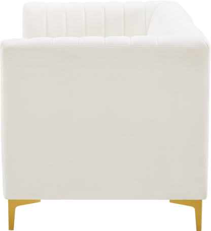 Julia Cream Velvet Modular Sofa S67