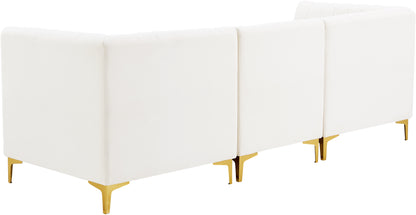 Julia Cream Velvet Modular Sofa S93