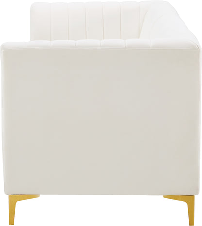 Julia Cream Velvet Modular Sofa S93